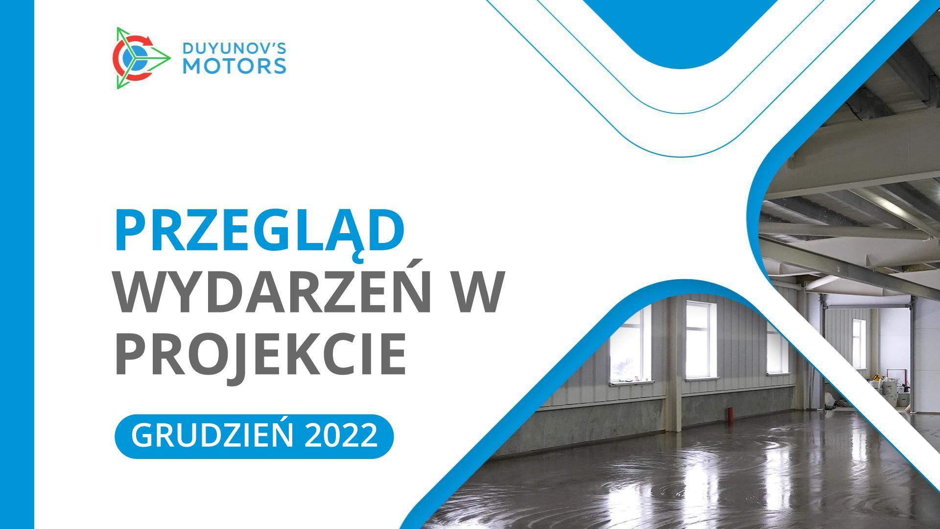 Najważniejsze wydarzenia w projekcie: przegląd grudniowy