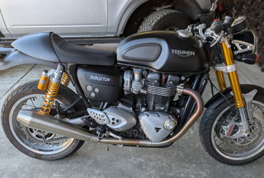2018 TRIUMPH THRUXTON 1200 R motorcycle for rent near Aptos, CA