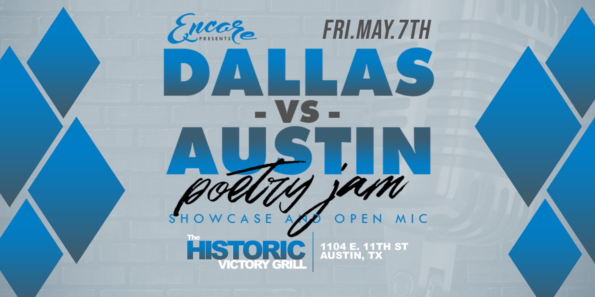Dallas vs Austin Poetry Night promotional image