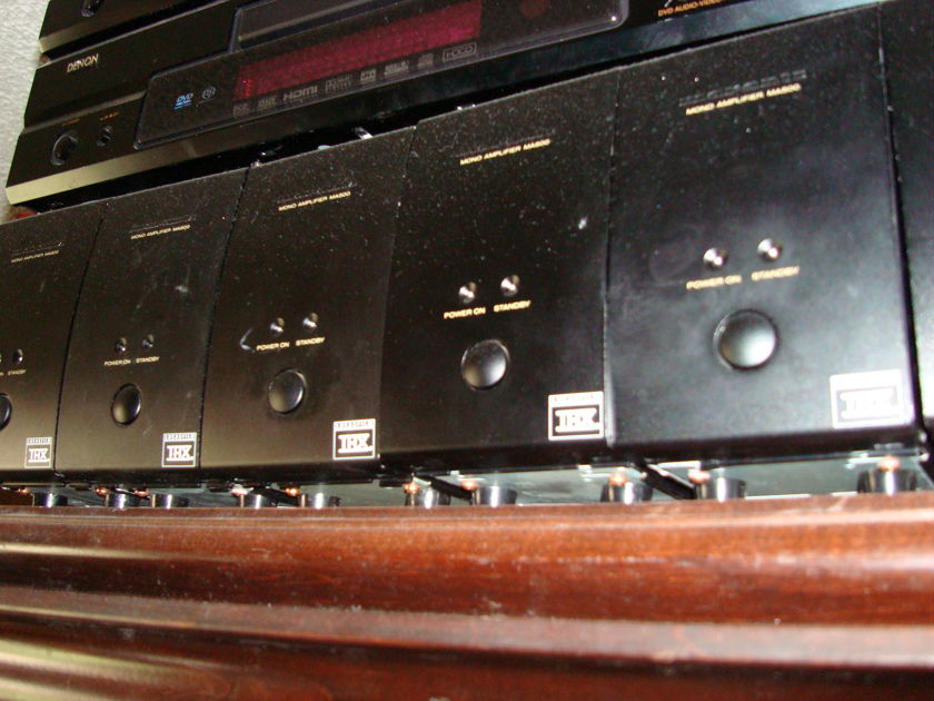 5  Marantz MA-500 mono amps,  125 RMS Watts each. Perfect Sound / very good looks. Will sell separately.