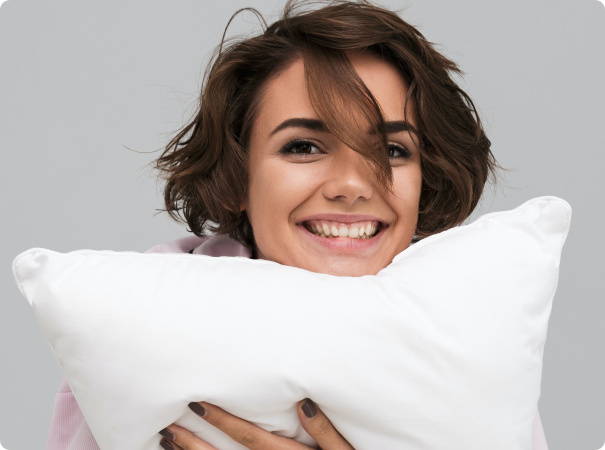 sleep zone bedding   website store products pages energetic life great sleep new  comfort beauty smile holding pillow 