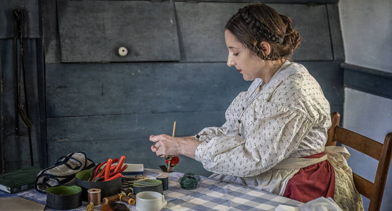 Victorian Hair Art at Missouri Town