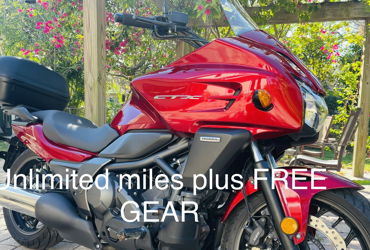 2014 HONDA CTX700D DCT ABS motorcycle for rent near Tampa, FL