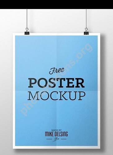 Бесплатный постер для Фотошоп в PSD