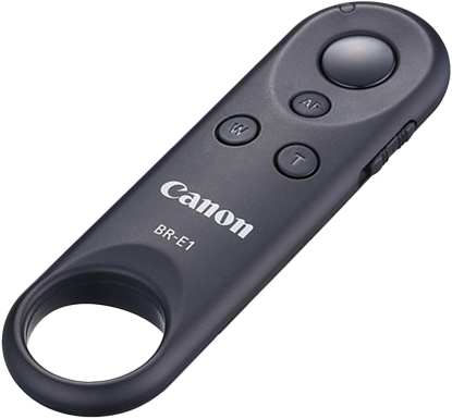 A Canon BR-E1 Bluetooth shutter release remote