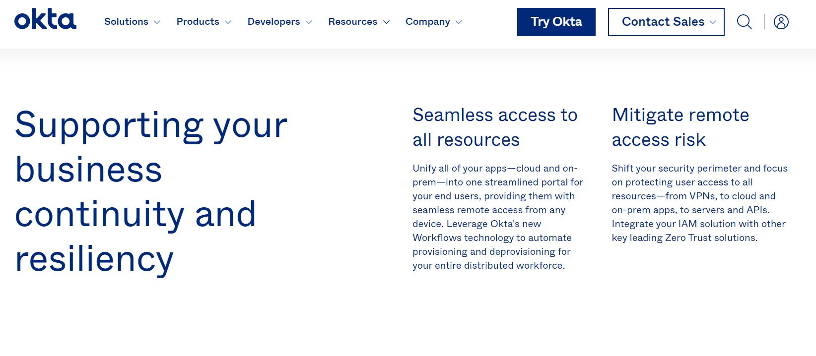 okta product / service