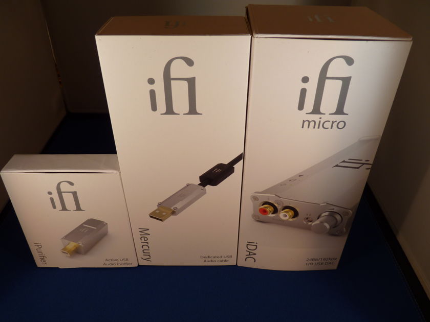 Ifi Audio DAC, Mercury, Purifier Unused