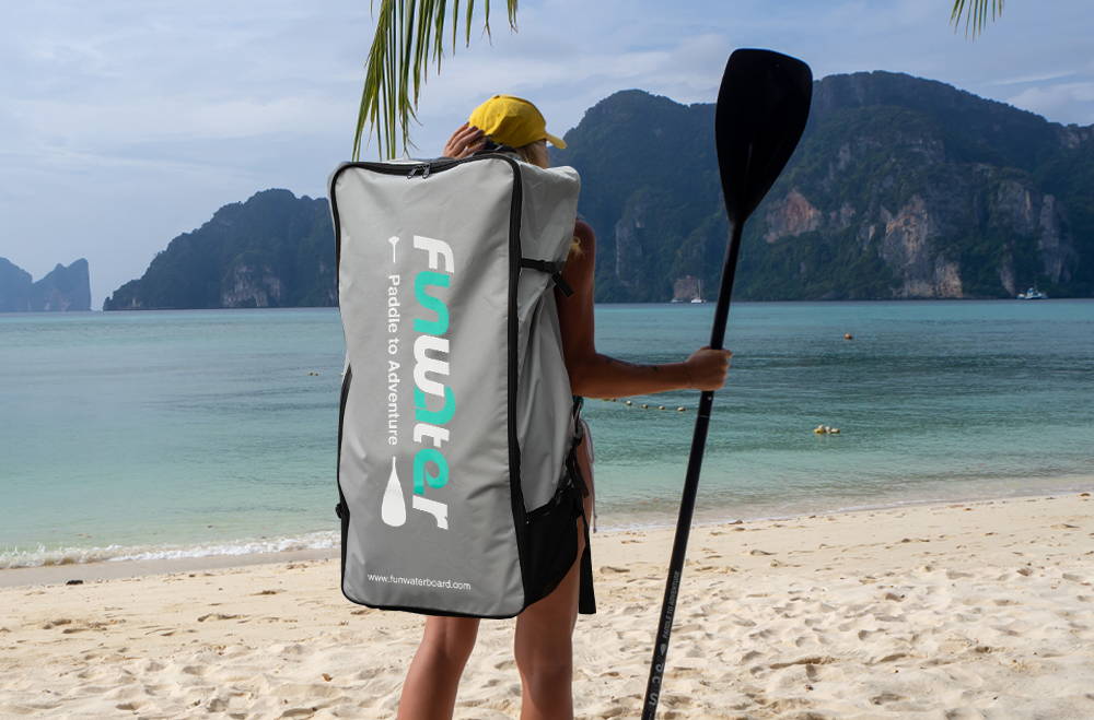 Funwater inflatable SUP is east to store and carry