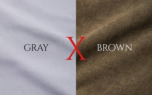 grey and brown 