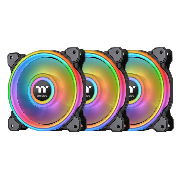 Thermaltake riing quad in black with RGB