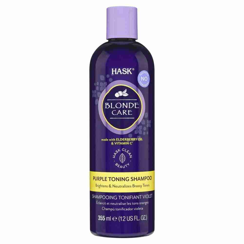 HASK Blonde Care Purple Toning Shampoo 355 mL - Image 2