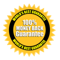 World's Best Graffiti Remover purchase is covered by a 30 Day, 100% Money Back Guarantee Logo