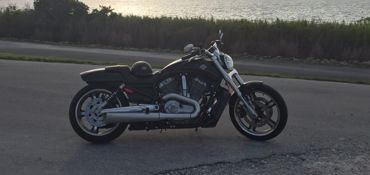 2013 HARLEY-DAVIDSON VRSCF V-ROD MUSCLE (VIVID BLACK) motorcycle for rent near Stuart, FL