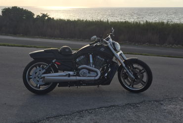 2013 HARLEY-DAVIDSON VRSCF V-ROD MUSCLE (VIVID BLACK) motorcycle for rent near Stuart, FL