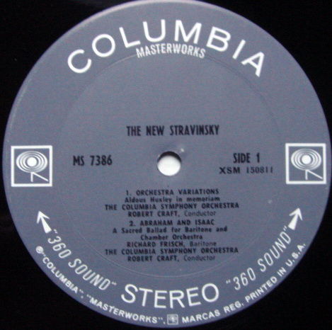 Columbia 2-EYE /  - The New STRAVINSKY, NM!