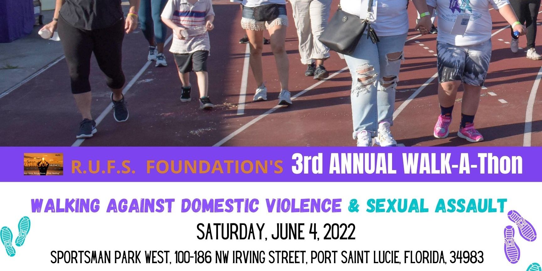 RUFS Foundation 3rd. Annual Walk Against Domestic Violence & Sexual Assault promotional image