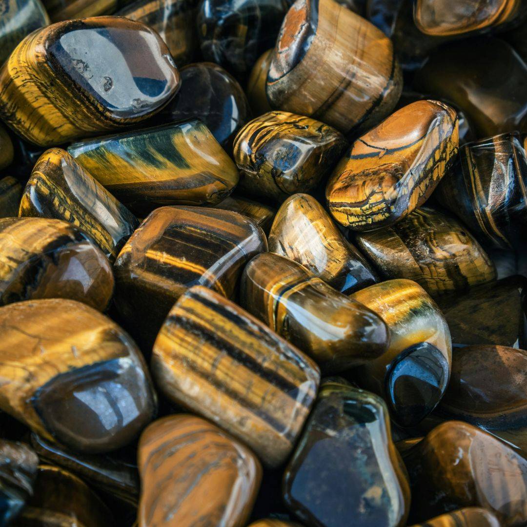 Tigers eye Gemstones Tumbles