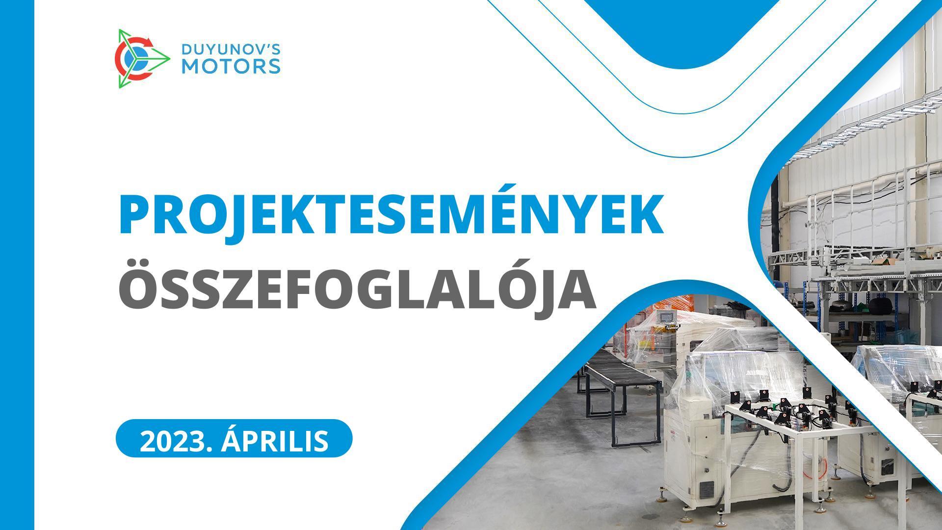 A projekt legfontosabb eseményei áprilisban