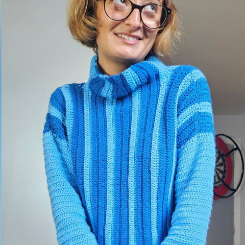 Brighten your day sweater - crochet pattern