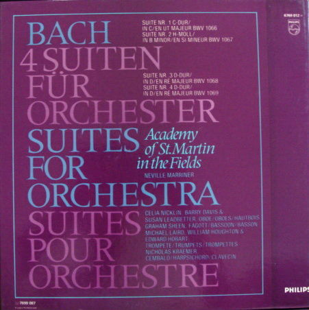Philips / MARRINER, - Bach 4 Suites for Orchestra, MINT...
