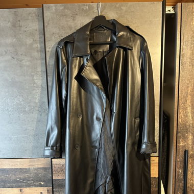 Leder Mantel
