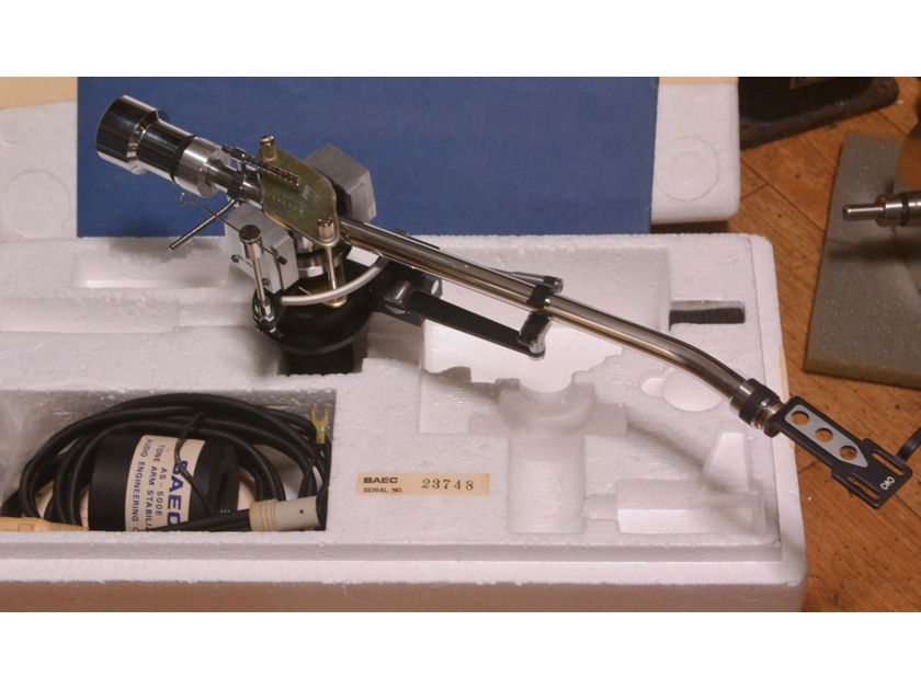 SAEC WE-308SX tonearm for professional with headshell ULS-2X, original box, template, manual * near new condition