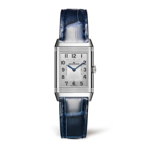 Reverso Classic Small Duetto Stainless Steel / Silver / Alligator