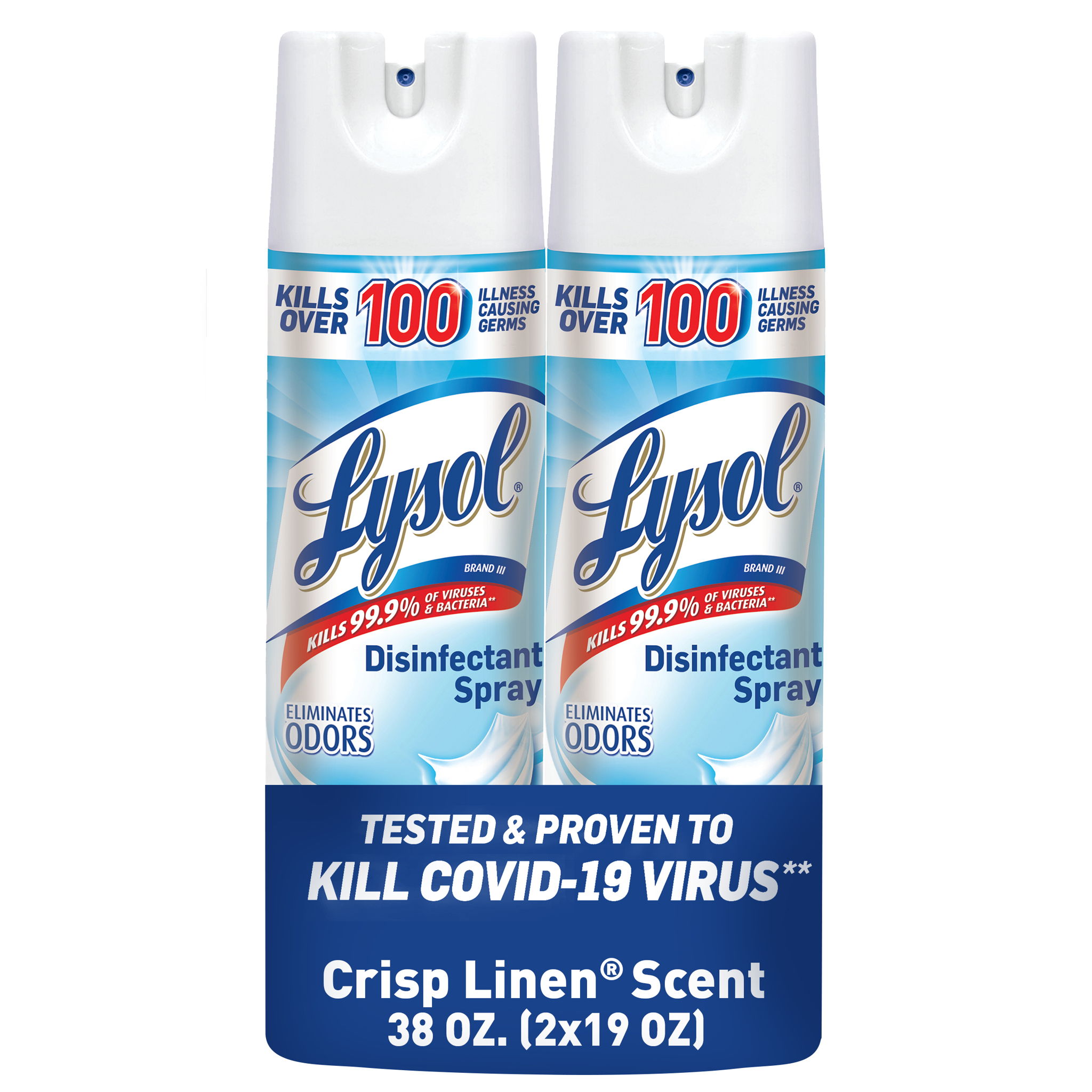 10 Seconds Disinfectant & Deodorizer vs Lysol Disinfectant Spray Slant
