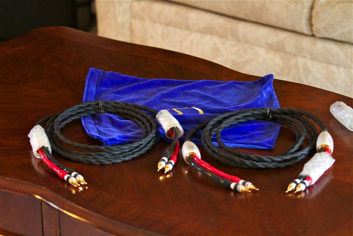 *NEW* Monster Cable Sigma Retro Gold speaker cables  12...