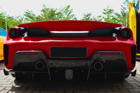 Ferrari 488 test drive on the race track