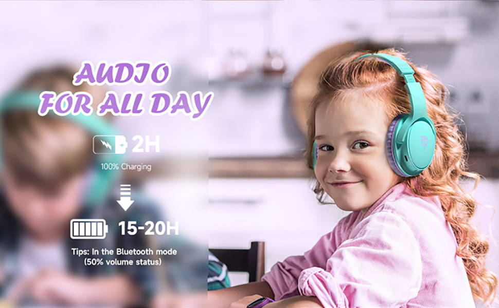 EasySMX Auriculares Inalámbricos Niños, [Regalos Niños] Cascos Bluetooth de  Diadema para Niños, Límite de Volumen 93db Plegables Micrófono Incorporado