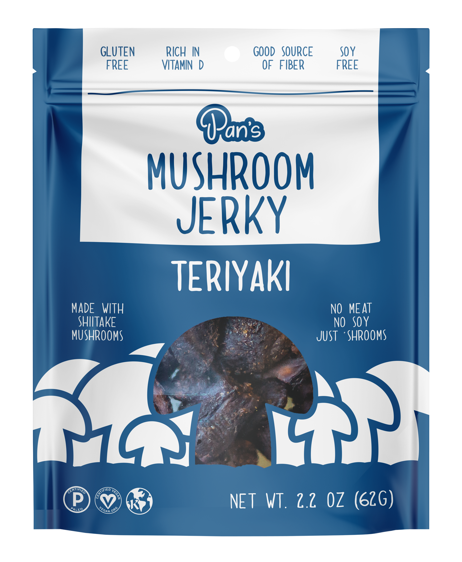 Pan's Mushroom Jerky - Teriyaki mushroom jerky