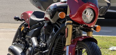 2025 INDIAN 101 SCOUT motorcycle for rent near Beaumont, CA