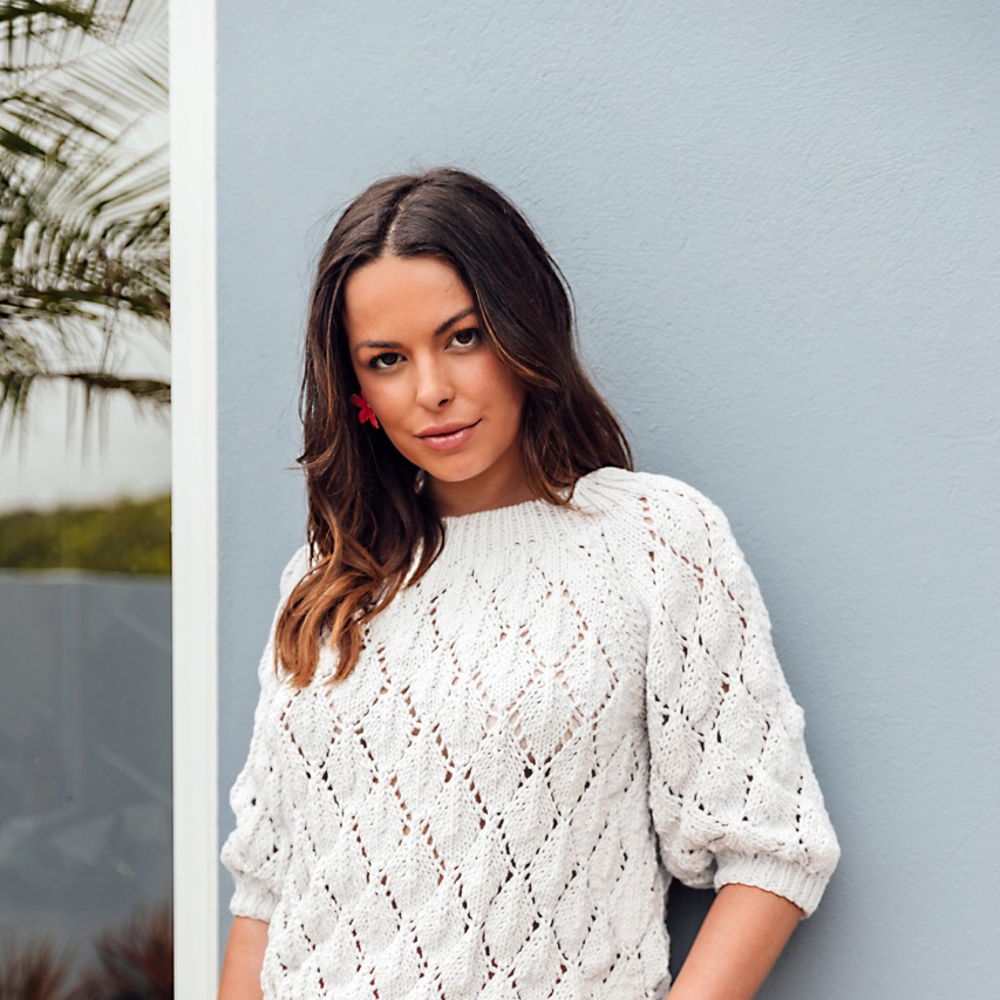 Lacy Leaves Pullover Knitting Pattern
