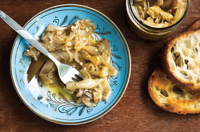 Aubergines marinées