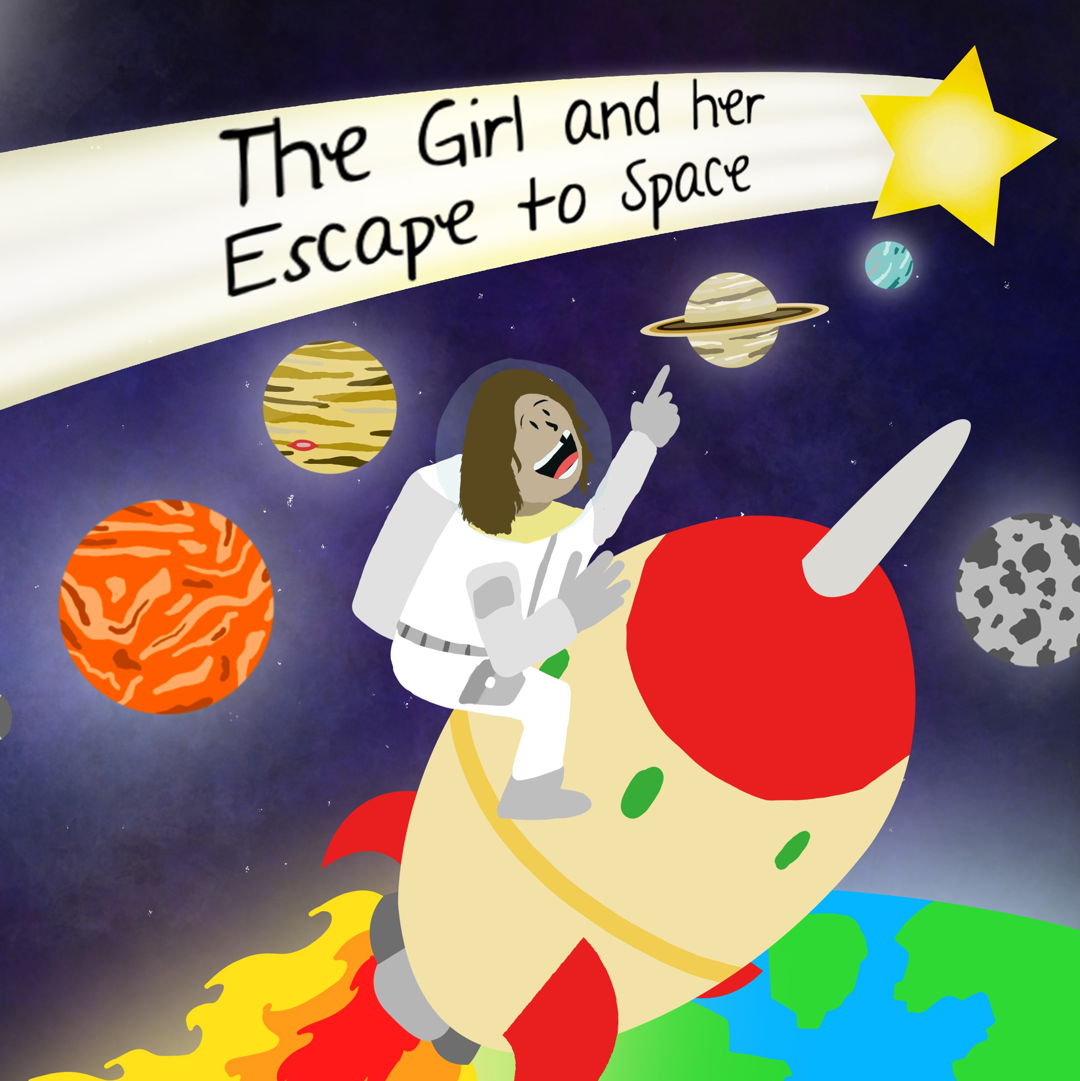 Image of The Girl and her Escape to Space - Children's Book Dummy