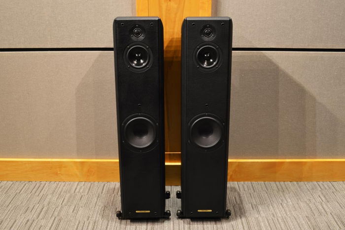 Sonus Faber Toy Tower - Black Leather Finish