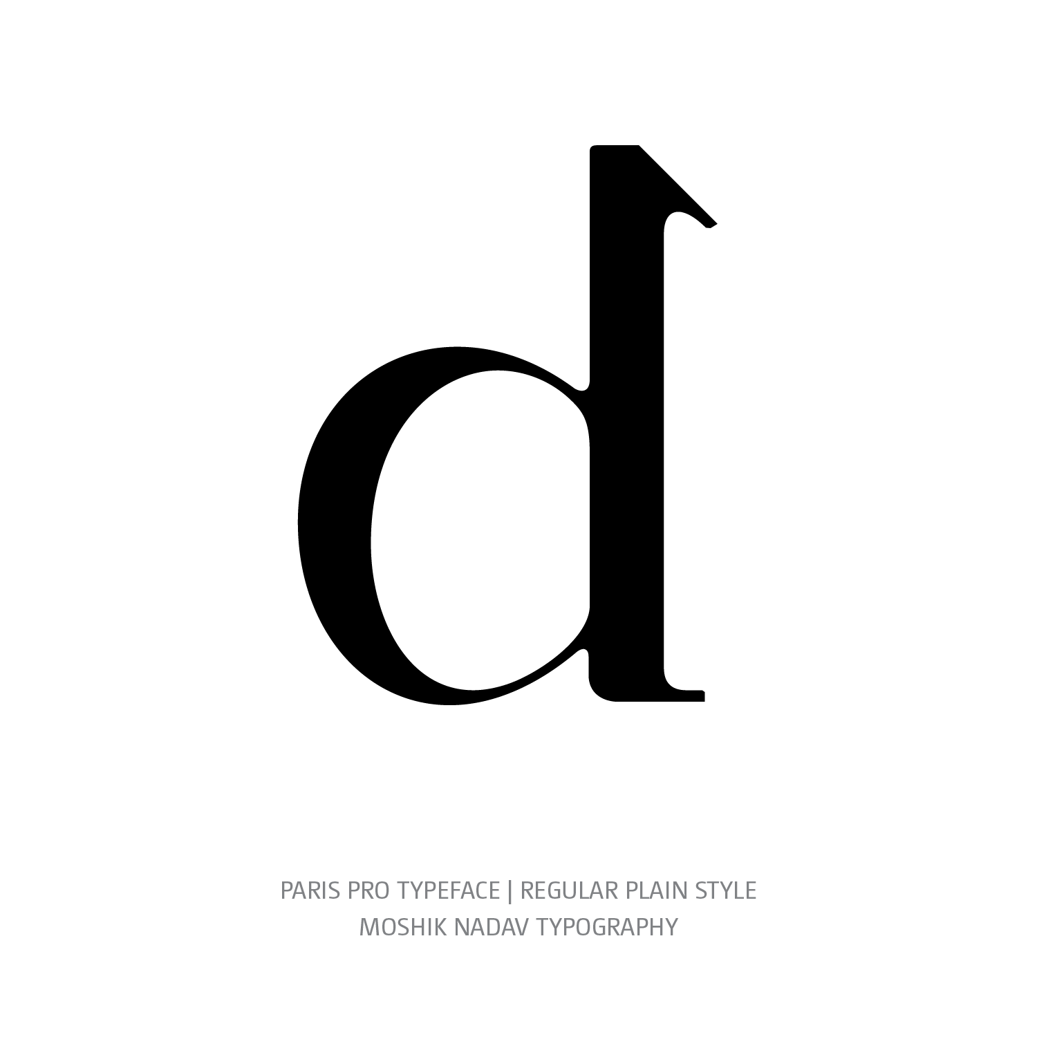 Paris Pro Typeface Regular Plain d