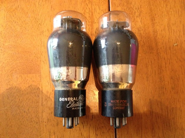 Marconi 6L6 6L6G coke bottle smoke glass tubes pair HOL...