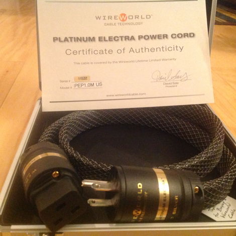 Wireworld Platinum Electra (PEP) Power Cord 20 amp IEC,...