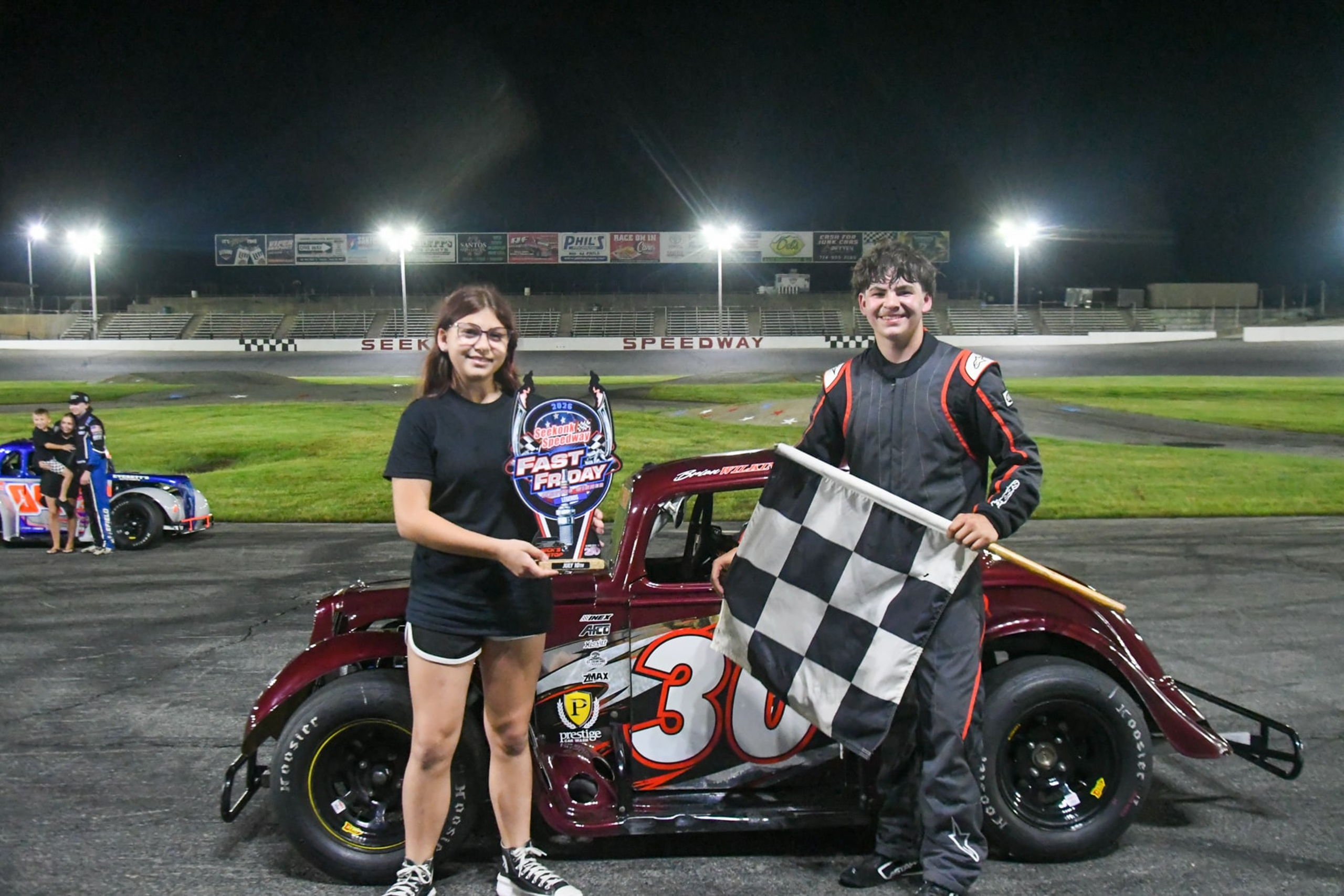 The Prestige-sponsored No. 30 Legends car at Seekonk Speedway — photo 3 of 5