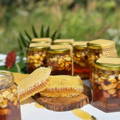 gypsy-shoals-farm--raw-honey-and-comb-on-table