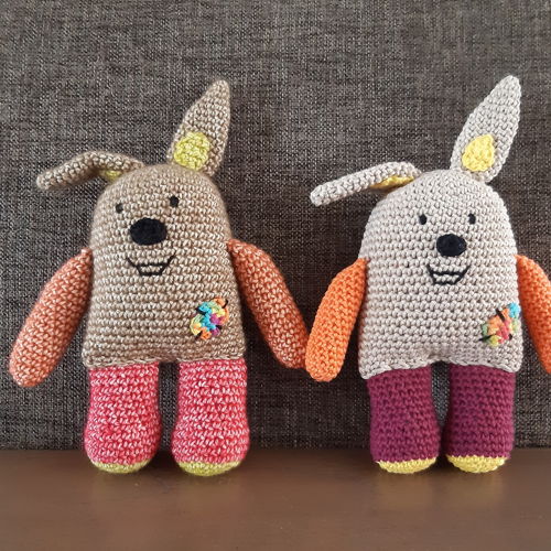 Knuffels Cosy en Happy (2 patronen in 1), Amigurumi