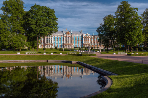Пушкин — Екатерининский парк, дворец и Янтарная комната.