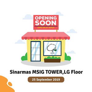 KAMU Tea: Promo OPENING Sinarmas MSIG TOWER PAY AS YOU LIKE! sampai 09/26/2019