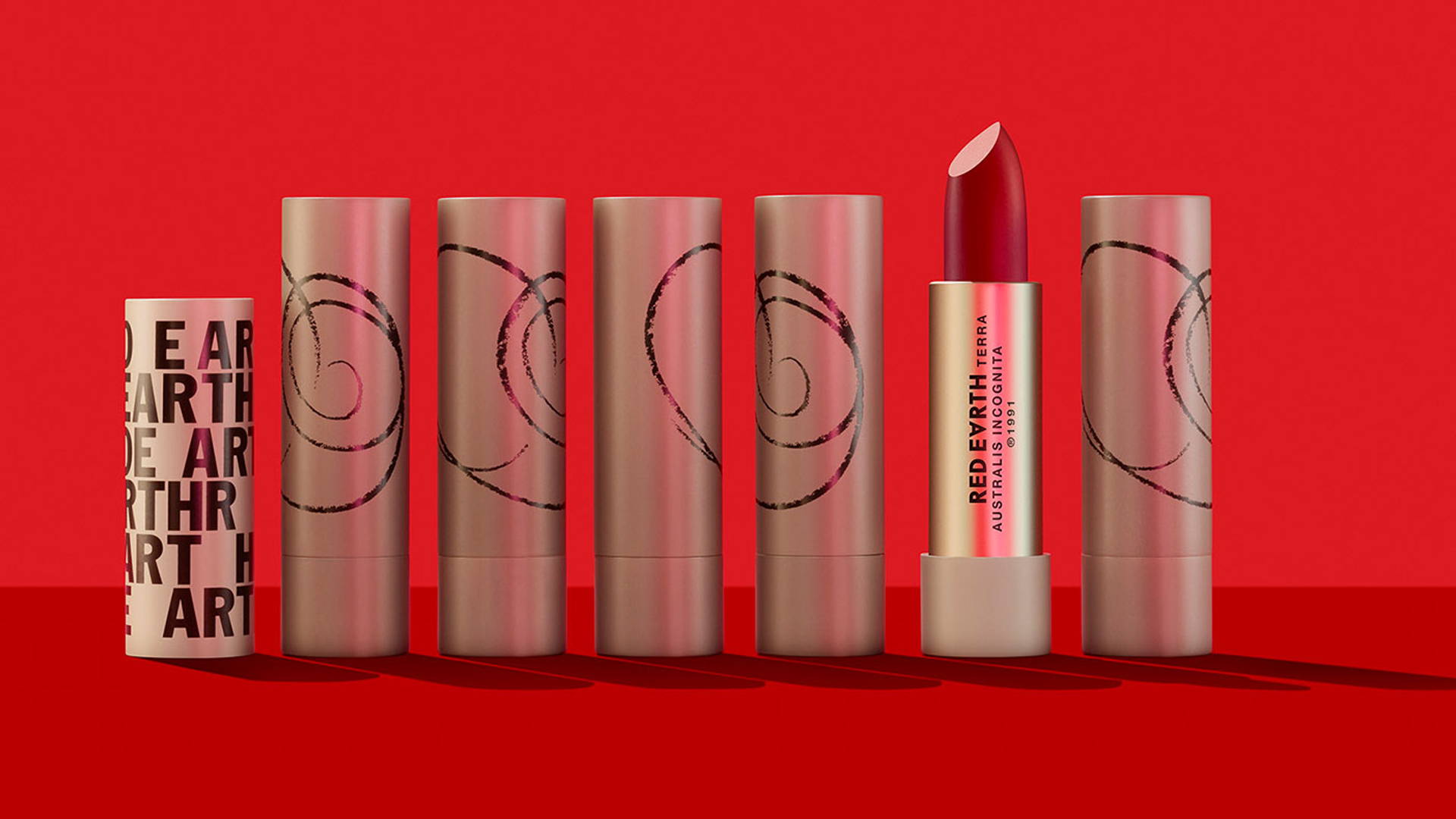 junk henvise definitive Red Earth Cosmetics Gets a Dynamic and Vibrant New Look | Dieline - Design,  Branding & Packaging Inspiration