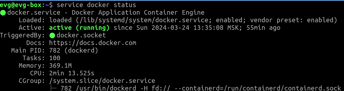 Failed to start docker application container engine