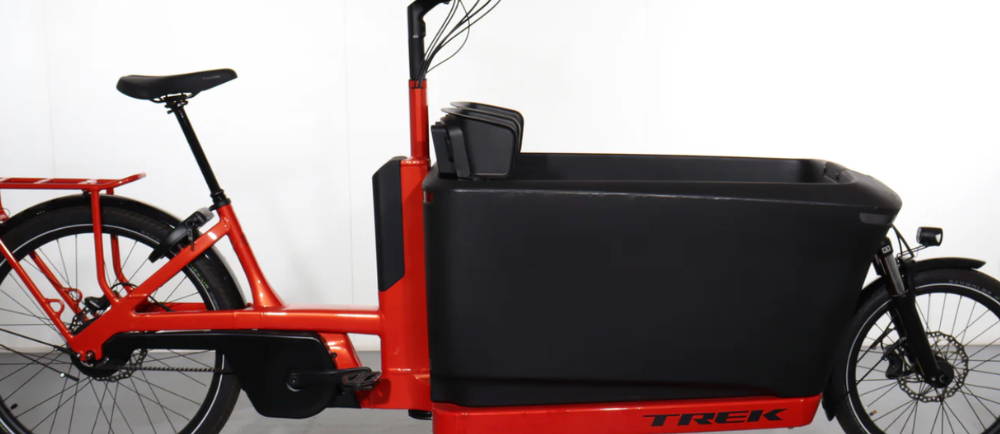 a Trek Fetch+ 4 front loader electric bike