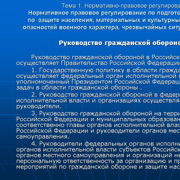 Кто осуществляет руководство гражданской обороной в санкт петербурге