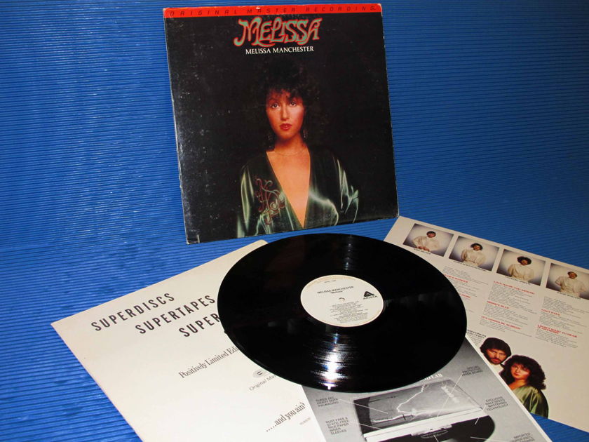 MELISSA MANCHESTER - - "Melissa" - Mobile Fidelity/MFSL 1980 w/lyric sheet